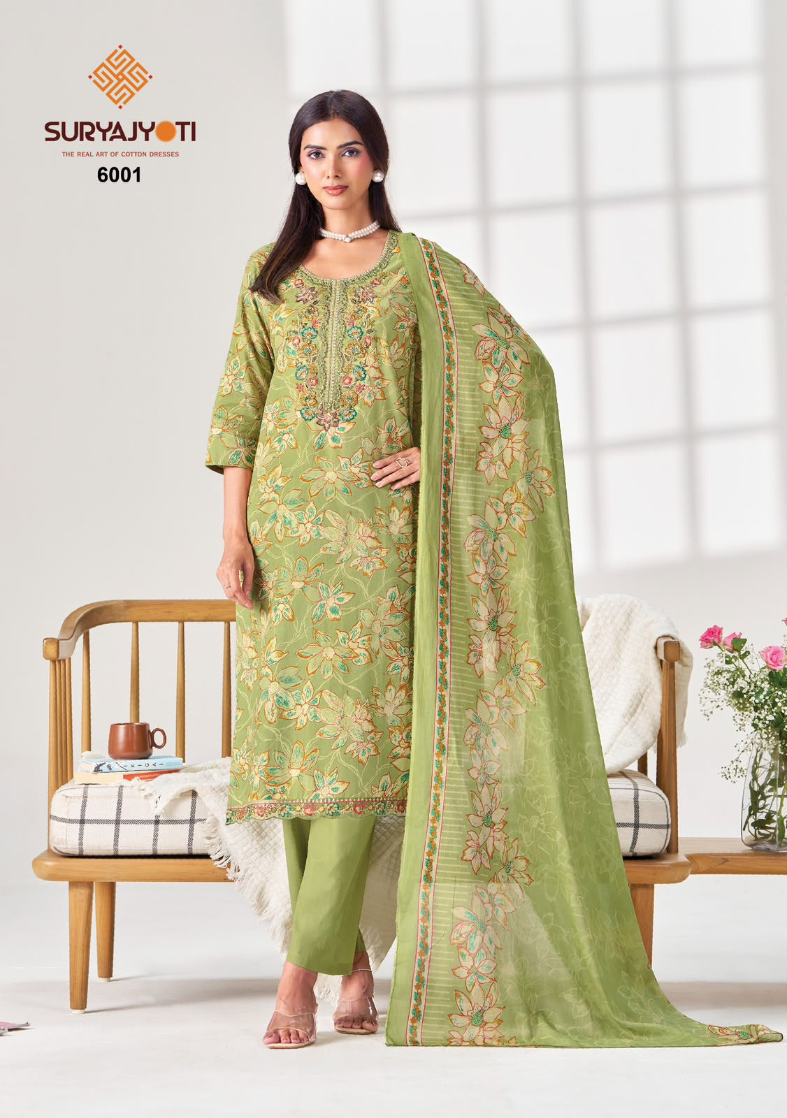 Kala Vol 6 Suryajyoti Readymade Cotton Pant Suits Supplier India