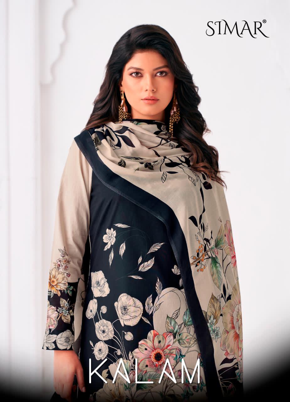 Kalam Simar Lawn Cotton Pant Style Suits Wholesaler Gujarat