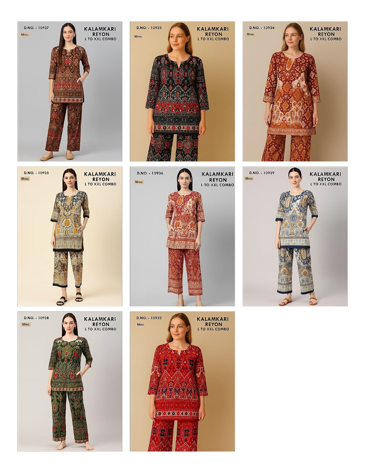 Kalamkari Mmc Reyon Co Ord Set Supplier Ahmedabad