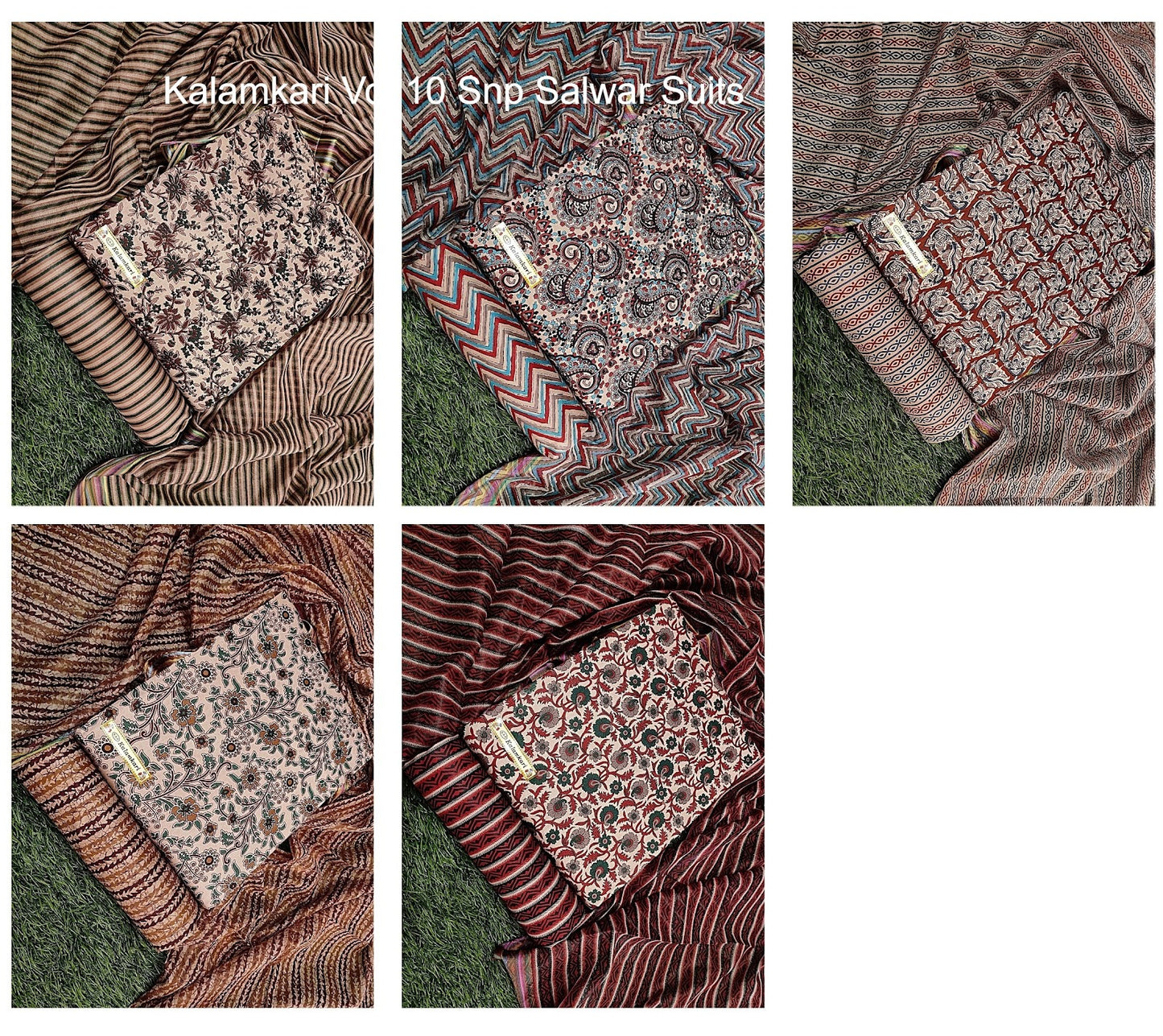 Kalamkari Vol 10 Snp Cotton Satin Salwar Suits Wholesaler