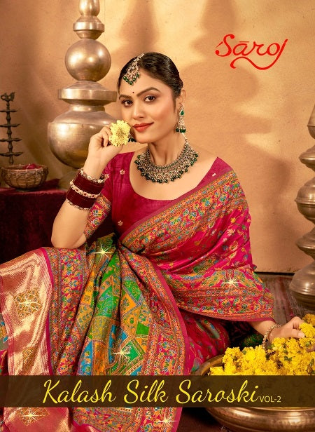 Kalash Silk Saroski Vol 2 Saroj Sarees Supplier Gujarat