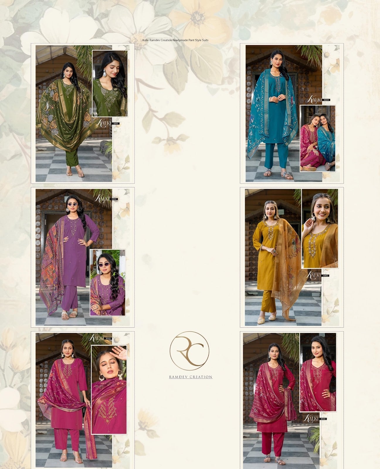 Kalki Ramdev Creation Gadwal Silk Readymade Pant Style Suits Wholesaler