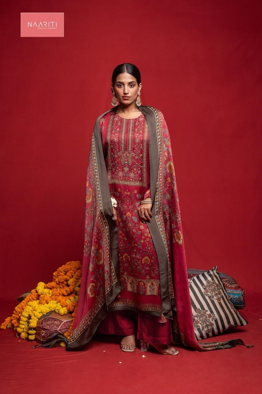 Kalori Naariti Silk Pant Style Suits Supplier Ahmedabad