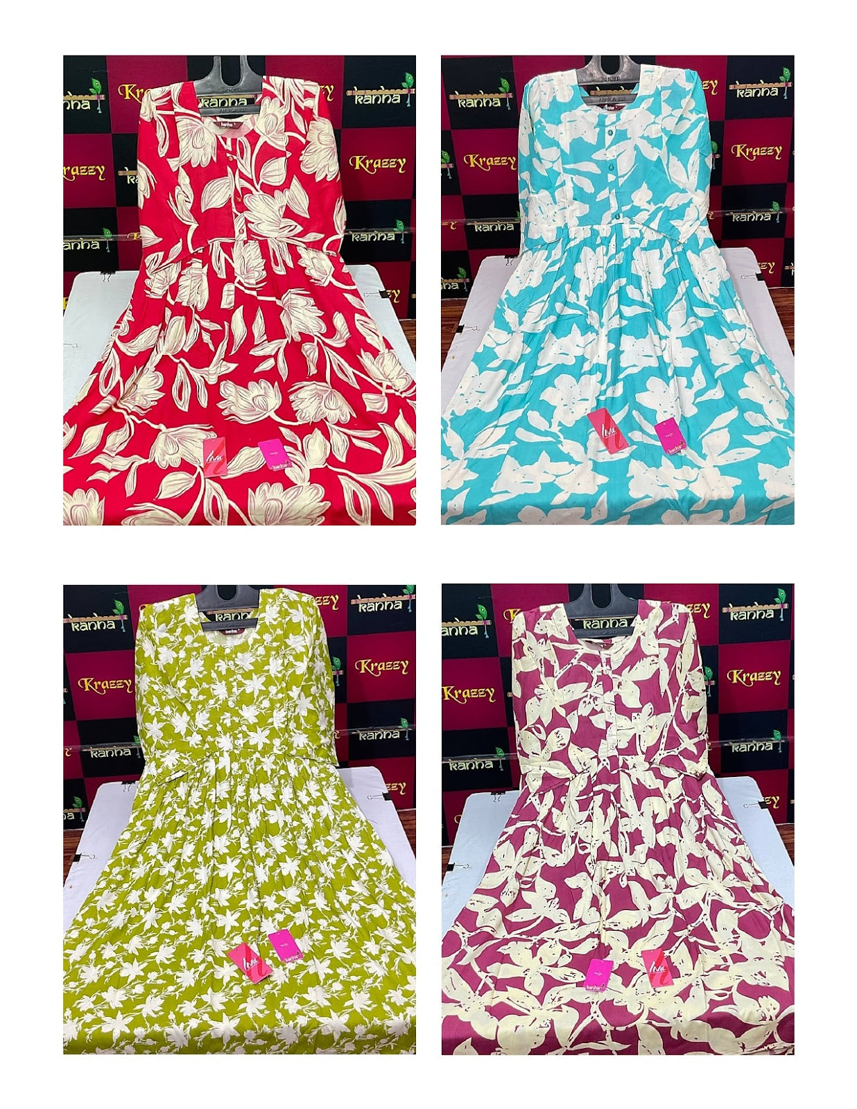 Kalpana 190525 Kanha Reyon Feeding Kurtis Wholesaler