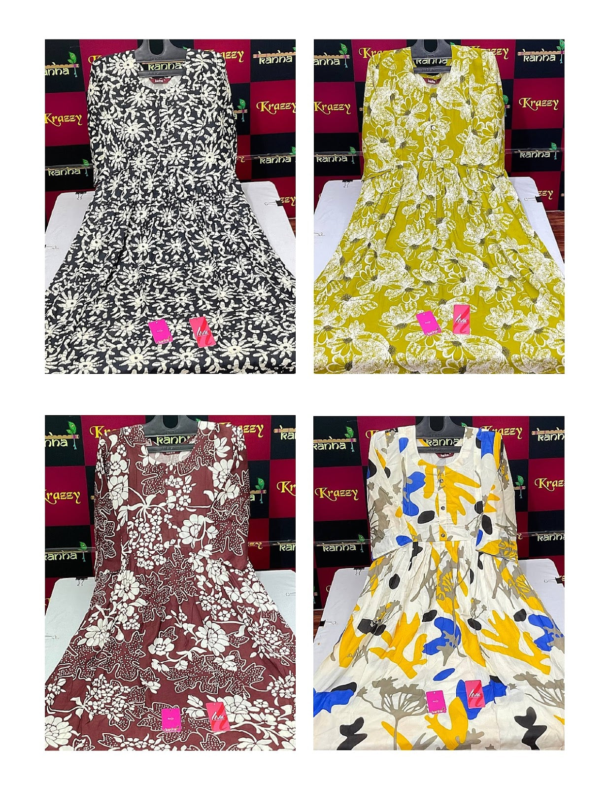 Kalpana 190525 Kanha Reyon Feeding Kurtis Wholesaler