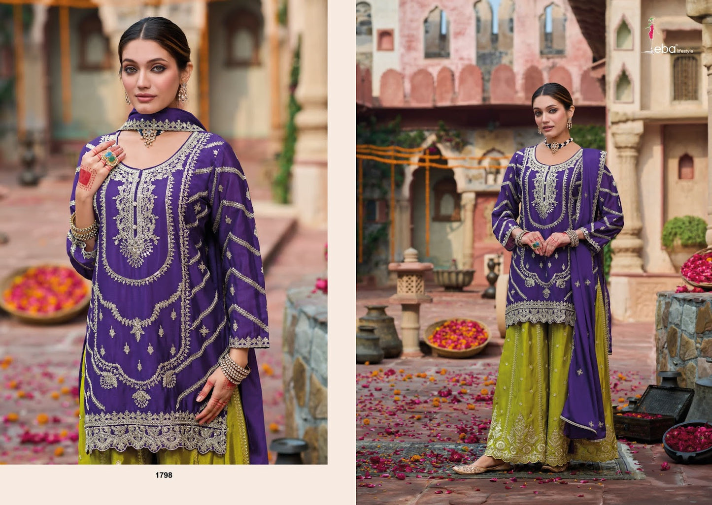 Kanak Eba Lifestyle Chinon Readymade Suits Manufacturer India