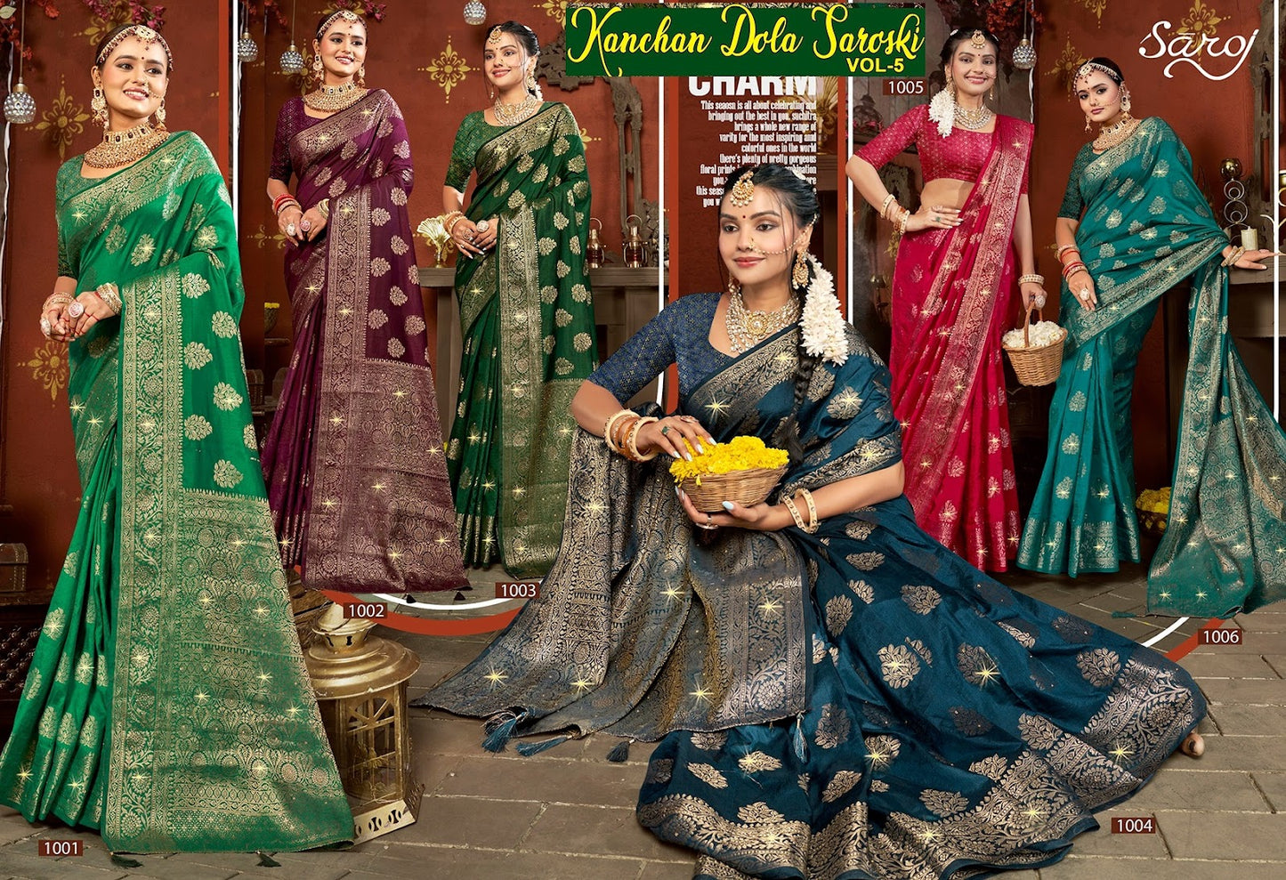 Kanchan Dola Saroski Saroj Soft Dola Sarees Exporter