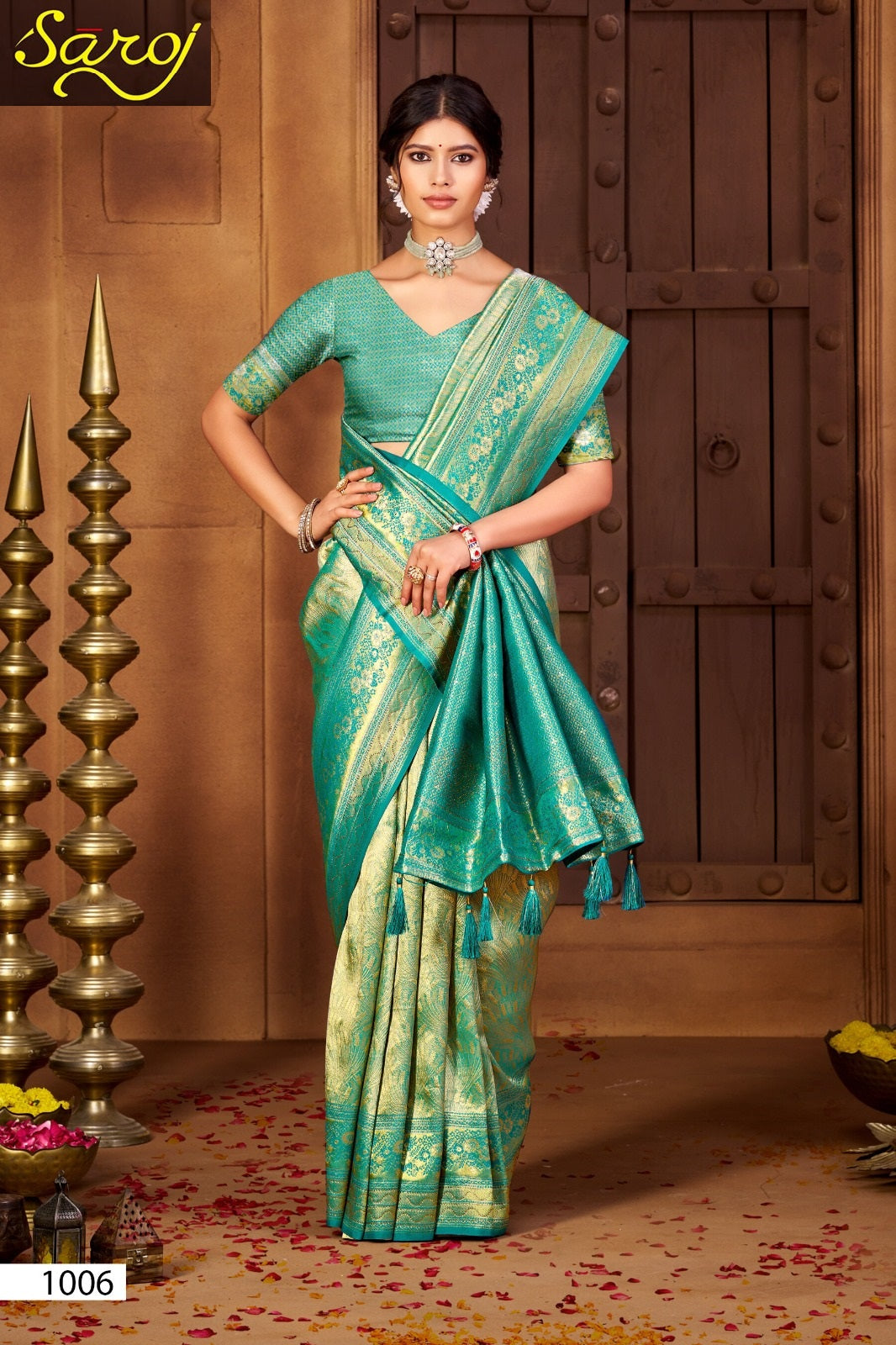 Kanha Silk Saroski Vol 5 Saroj Sarees Exporter India