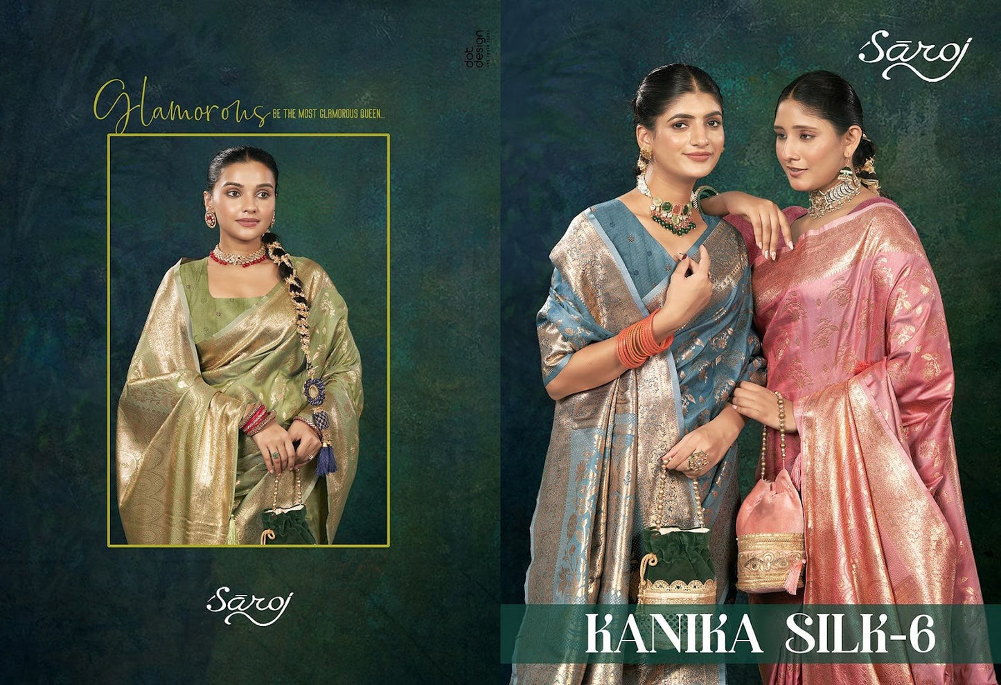 Kanika Silk Vol 6 Saroj Sarees Exporter