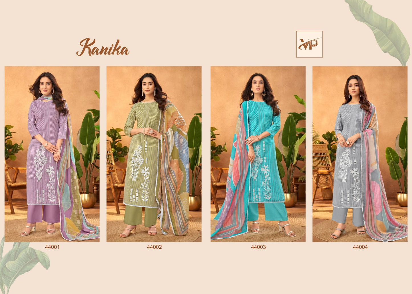 Kanika Vp Lawn Cotton Pant Style Suits Wholesale Price