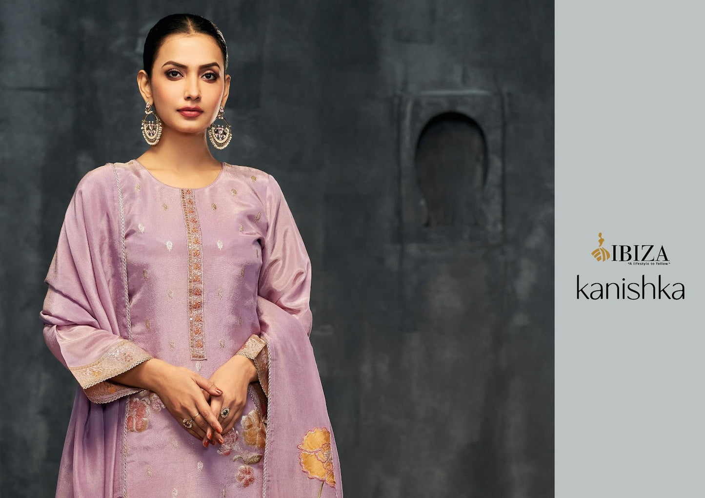 Kanishka Ibiza Pure Silk Pant Style Suits Manufacturer Gujarat