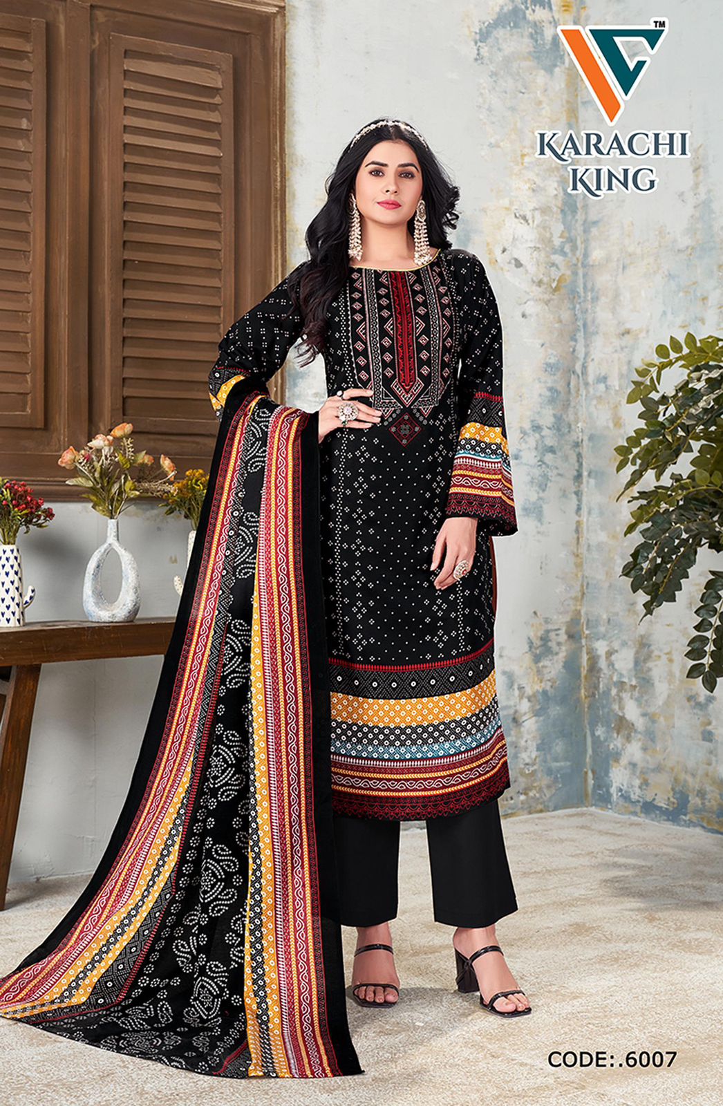 Karachi King Vol 6 Vandana Creation Cotton Pant Style Suits Supplier