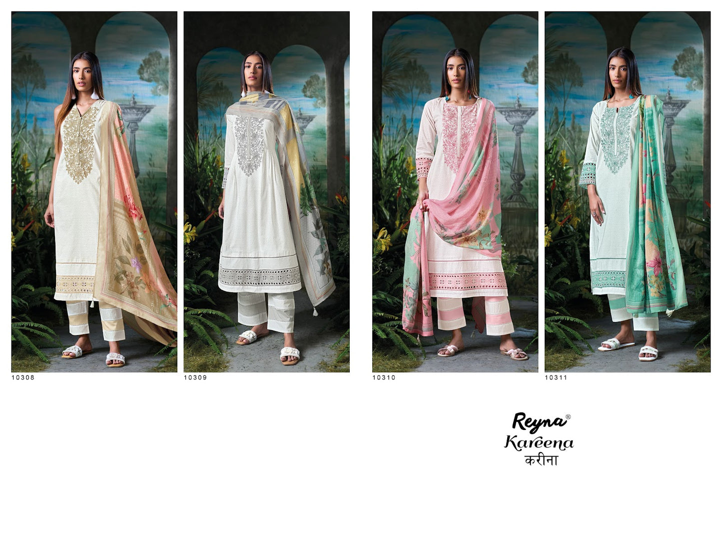 Kareena Reyna Cotton Pant Style Suits Exporter
