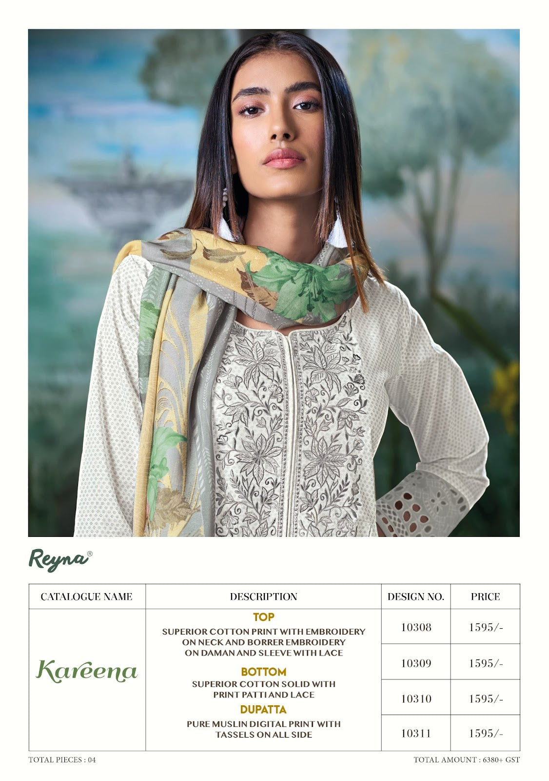 Kareena Reyna Cotton Pant Style Suits Exporter