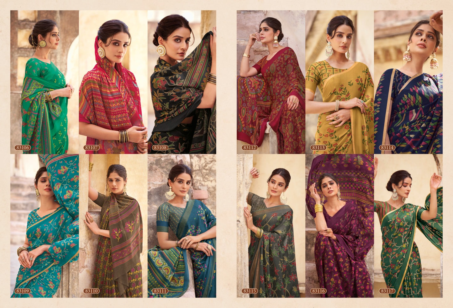 Kareena Vipul Crepe Sarees Supplier