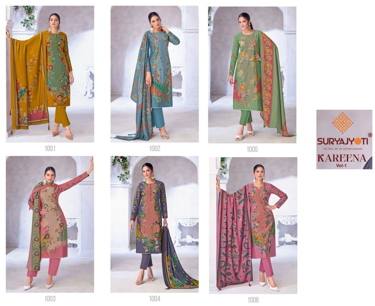 Kareena Vol 1 Suryajyoti Modal Pant Style Suits Exporter India