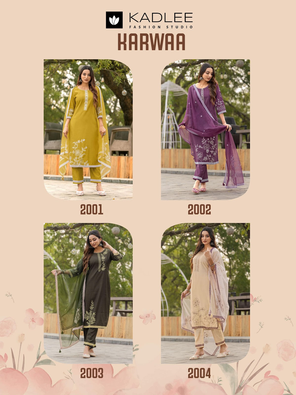 Karwaa Kadlee Viscose Readymade Pant Style Suits Manufacturer Ahmedabad
