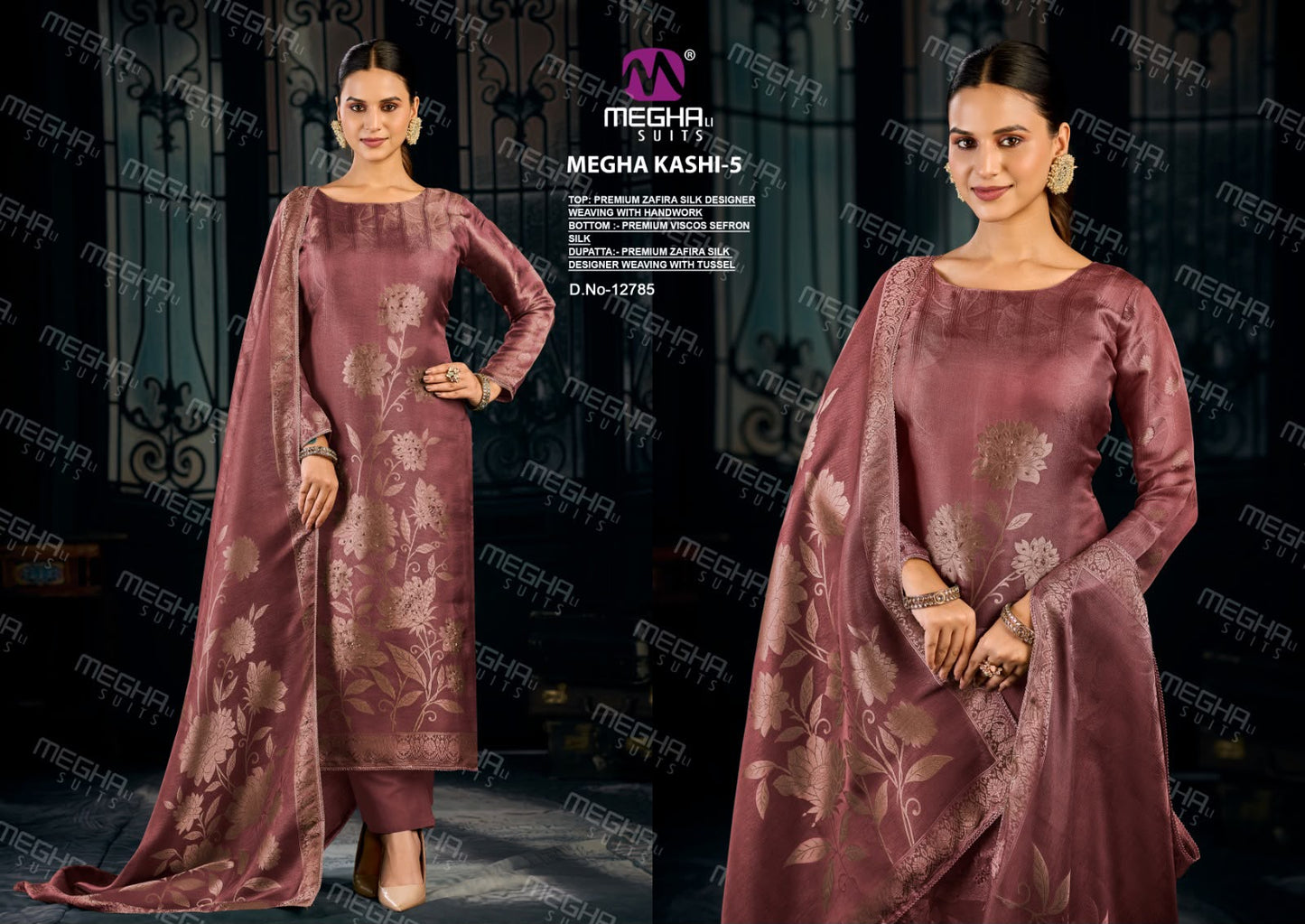 Kashi 5 Megha Zafira Silk Pant Style Suits Manufacturer Ahmedabad