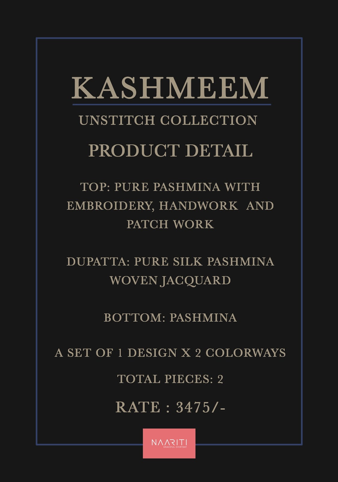 Kashmeem Naariti Pashmina Suits Wholesaler Ahmedabad