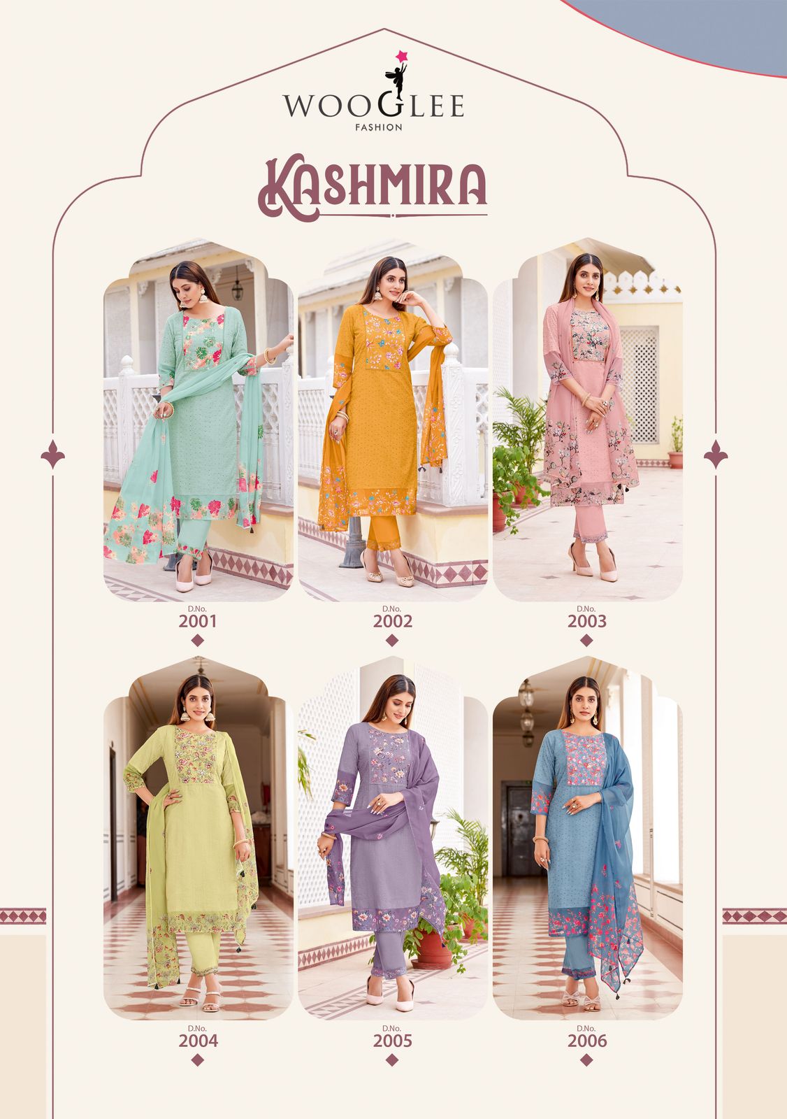 Kashmira Wooglee Cotton Readymade Pant Style Suits Wholesaler