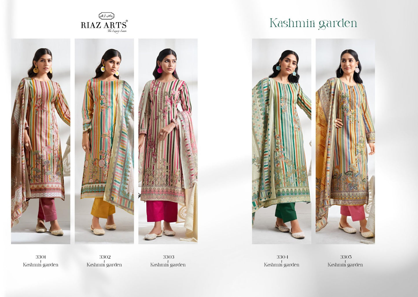 Kashmiri Garden Riaz Art Viscose Cotton Karachi Salwar Suits Manufacturer