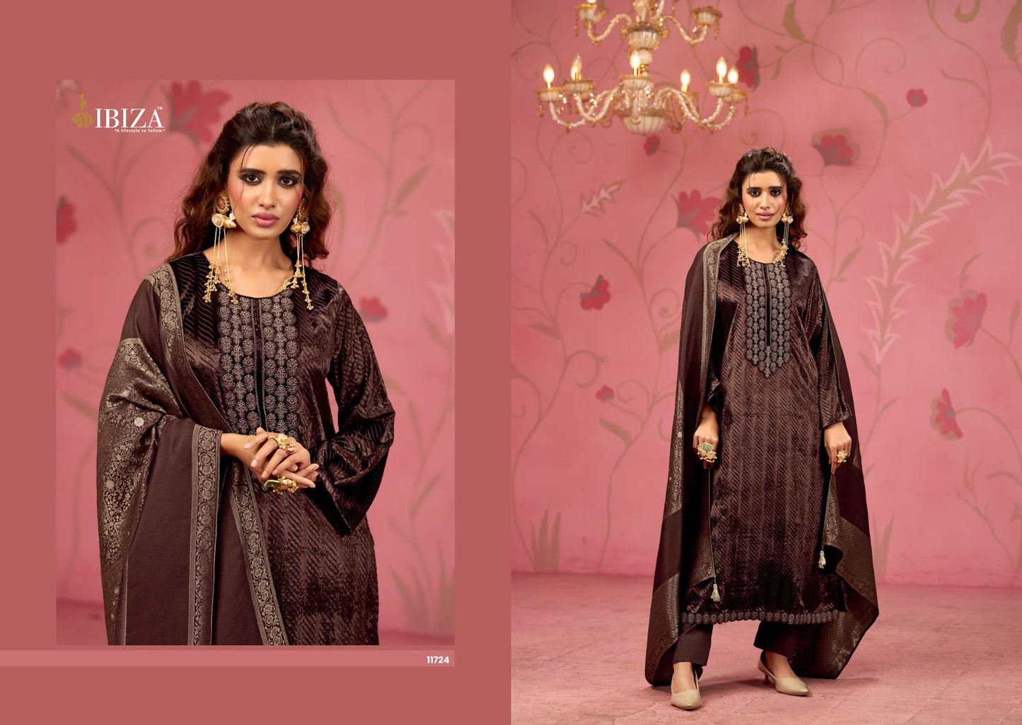 Kashvi Ibiza Velvet Suits Wholesale Rate