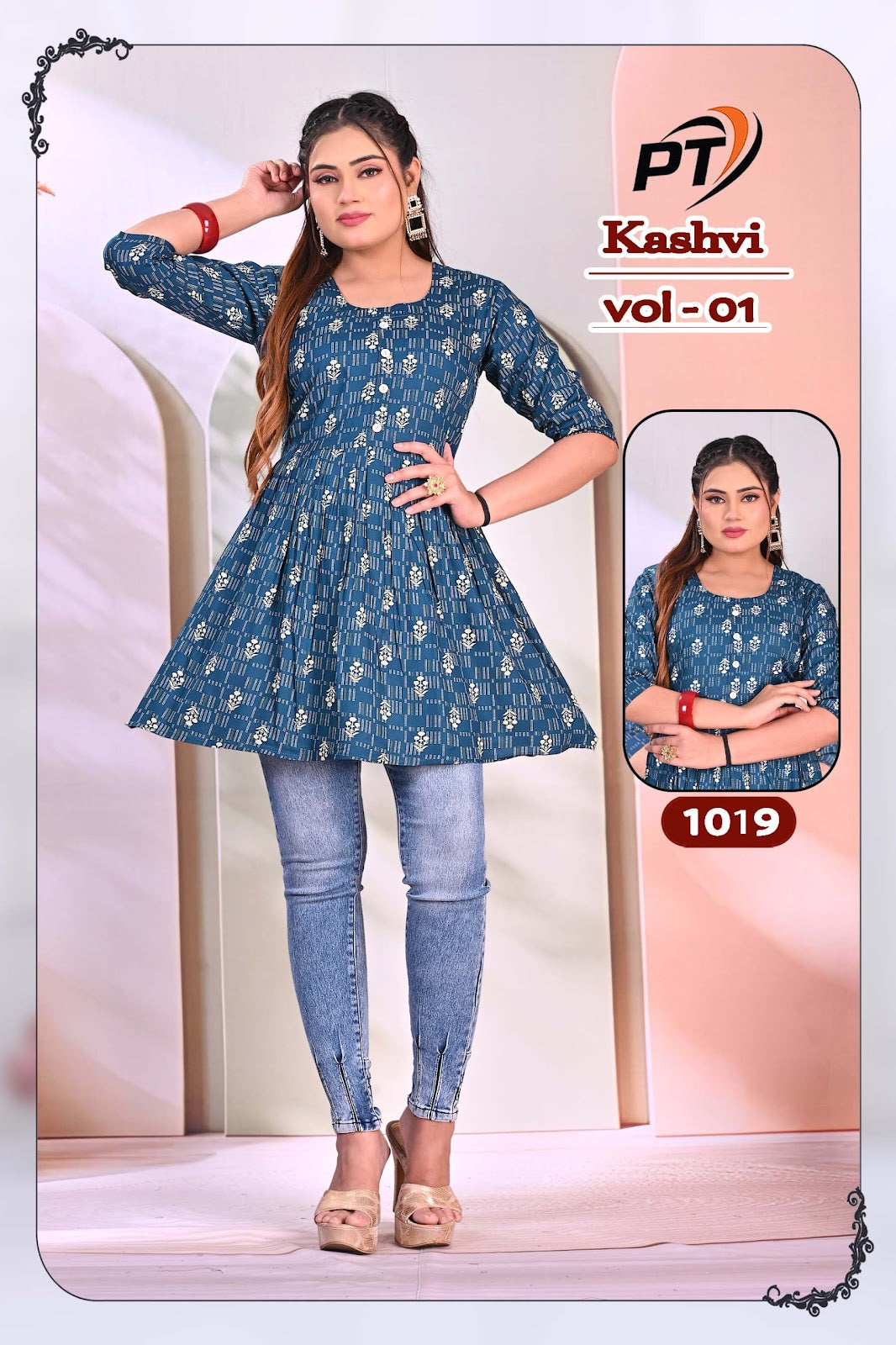 Kashvi Vol 1 Pt Heavy Rayon Fancy Tops Wholesaler Gujarat