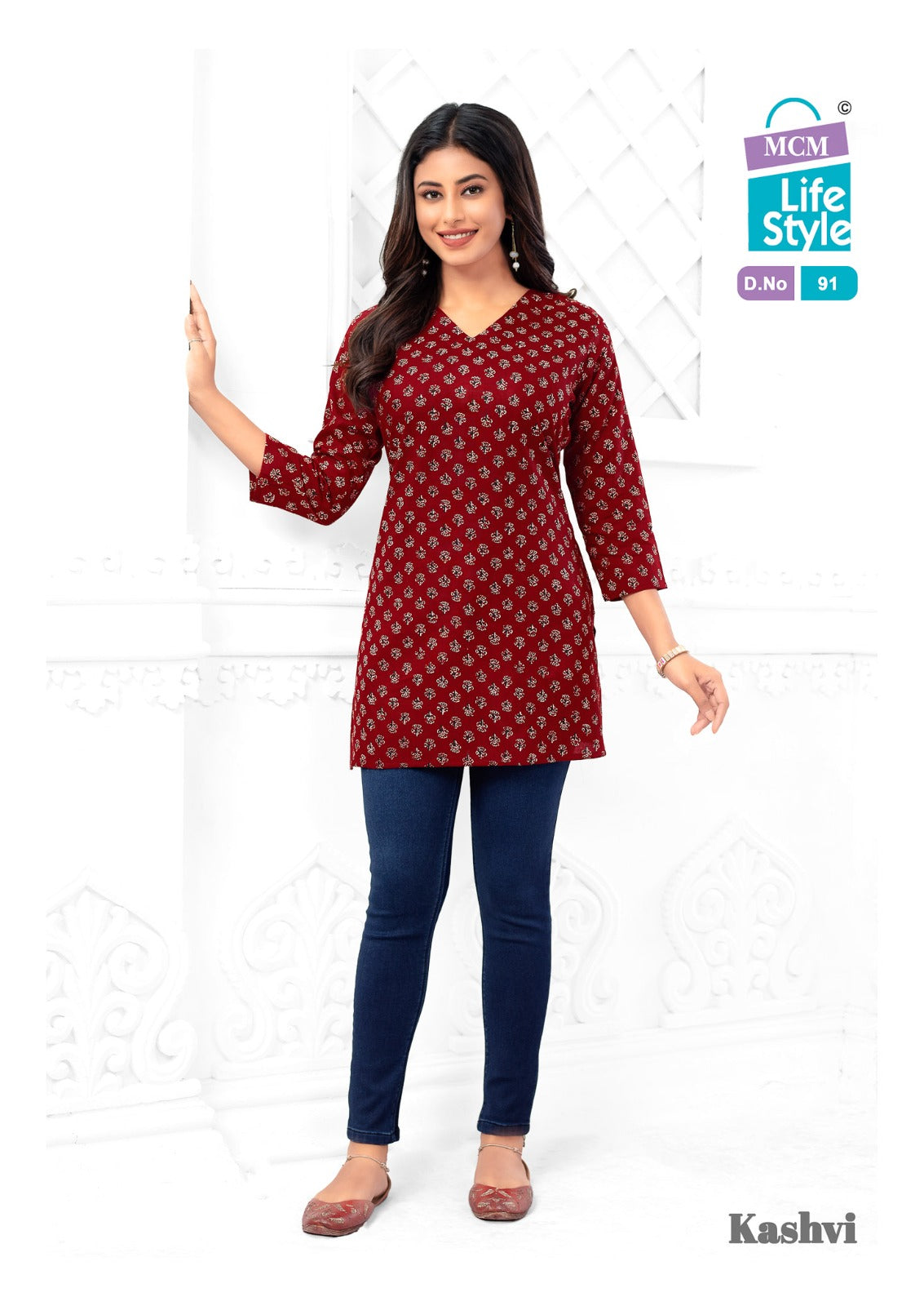 Kashvi Vol 6 Mcm Lifestyle Cotton Short Kurtis Exporter Ahmedabad