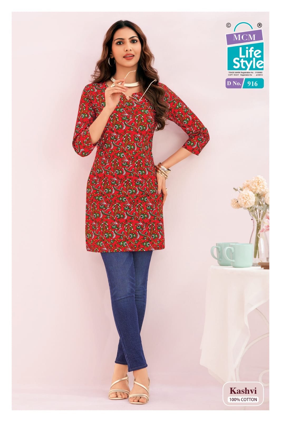 Kashvi Vol 9 Mcm Lifestyle Cotton Short Kurtis Manufacturer