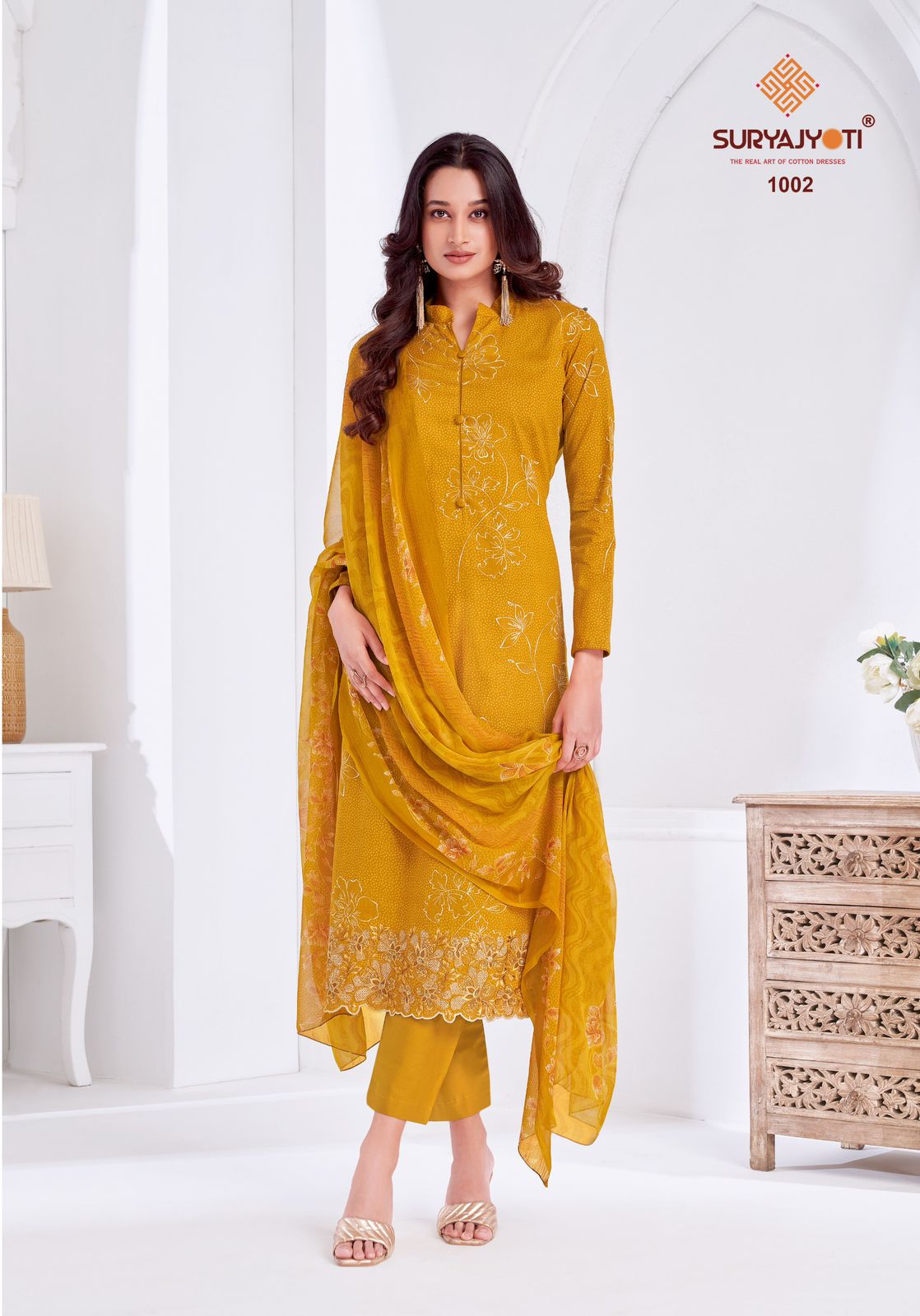 Kashya Vol 1 Suryajyoti Lawn Cotton Pant Style Suits Supplier