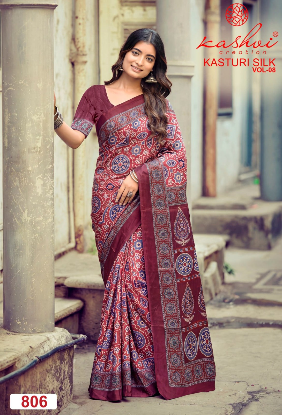 Kasturi Silk Vol 8 Kashvi Creation Sarees Wholesaler