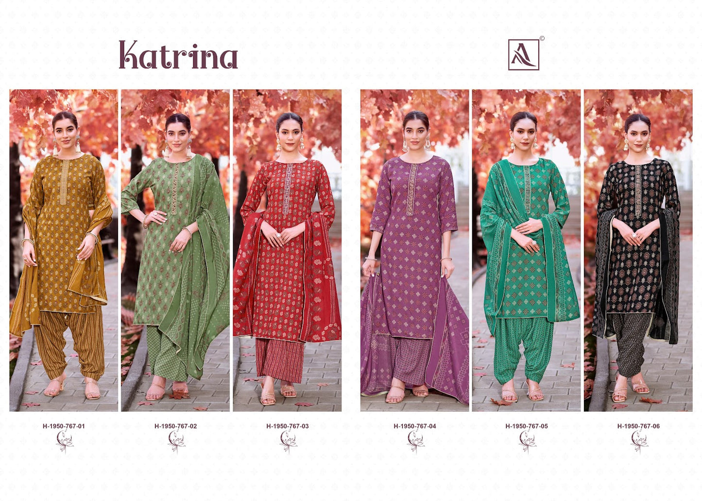 Katrina Alok Viscose Reyon Karachi Salwar Suits Exporter India