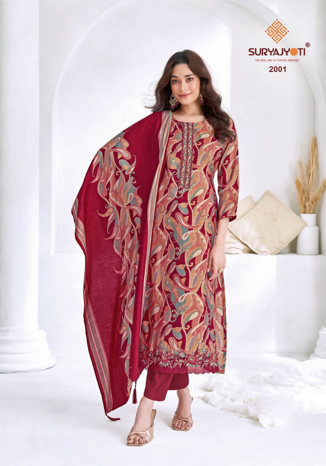 Katrina Vol 2 Suryajyoti Modal Silk Readymade Pant Style Suits Wholesaler