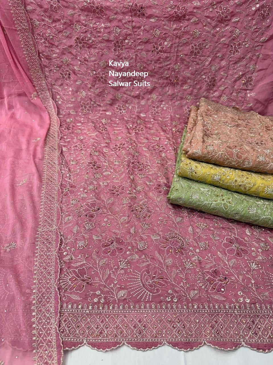 Kavya Nayandeep Organza Salwar Suits Wholesaler Ahmedabad