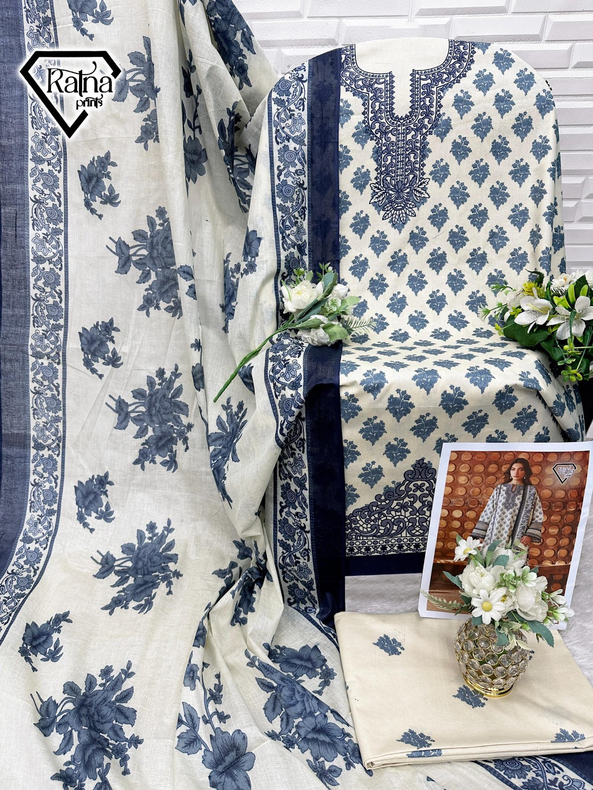 Kayseria Vol 1 Ratna Prints Mix Cotton Karachi Salwar Suits Supplier