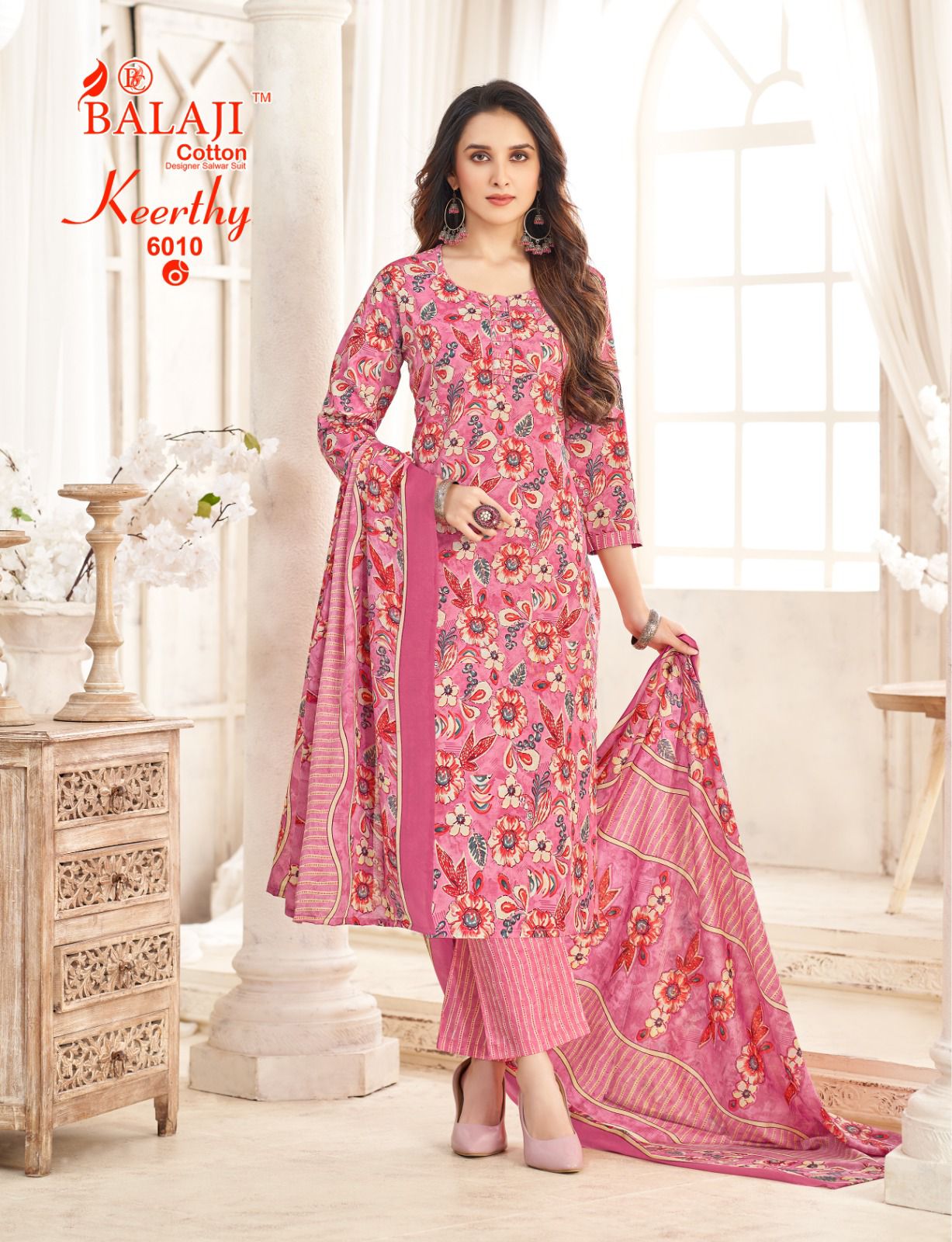 Keerthy Vol 6 Balaji Readymade Cotton Pant Suits Wholesaler Gujarat