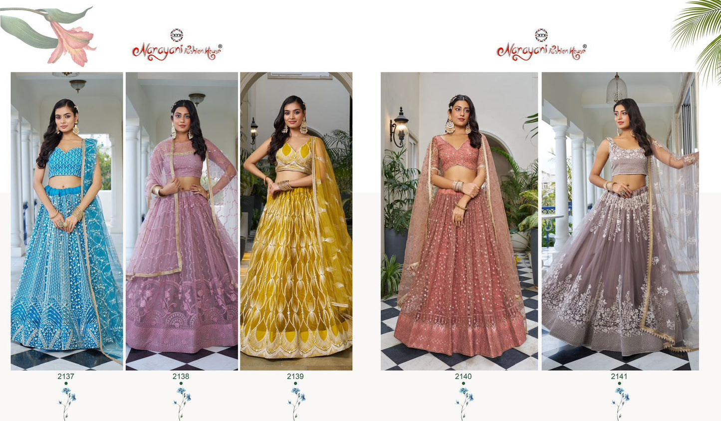 Kelaya Vol 8 Narayani Fashion House Butterfly Net Lehenga Choli Exporter India