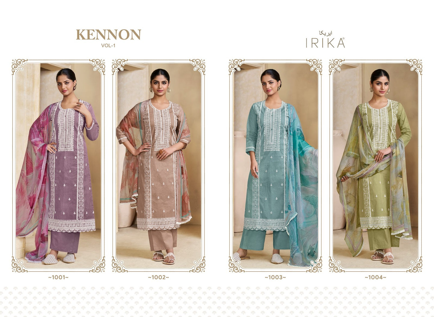 Kennon Vol 1 Irika Organdy Plazzo Style Suits Manufacturer