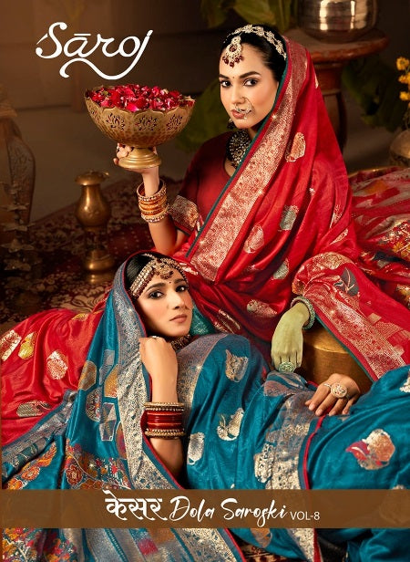 Kesar Dola Saroski Vol 8 Saroj Soft Sarees Exporter Gujarat