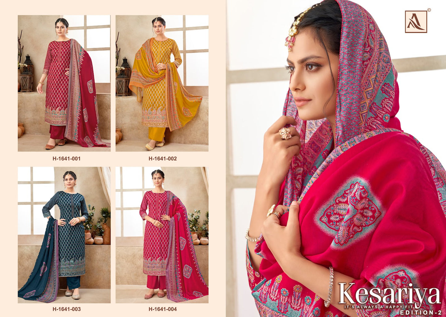 Kesariya Edition 2 Alok Pure Zam Karachi Salwar Suits Manufacturer Gujarat