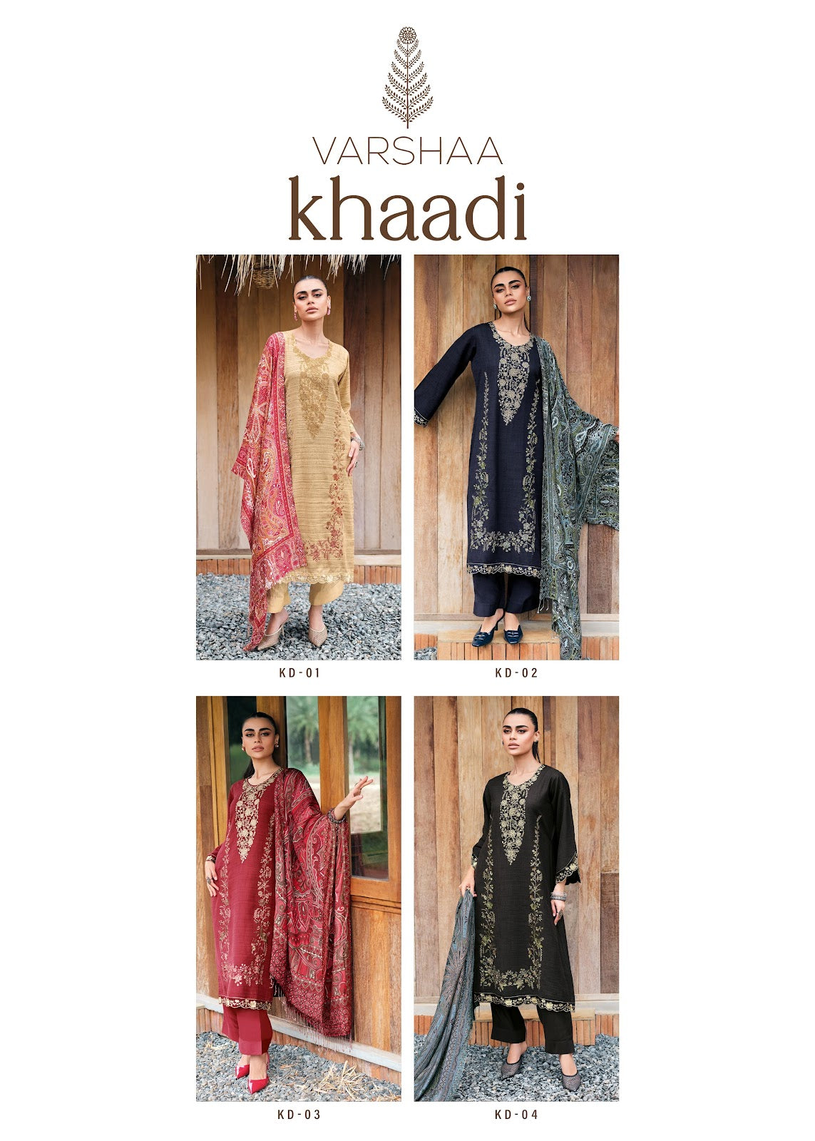 Khaadi Varsha Fashions Khadi Silk Pant Style Suits Manufacturer