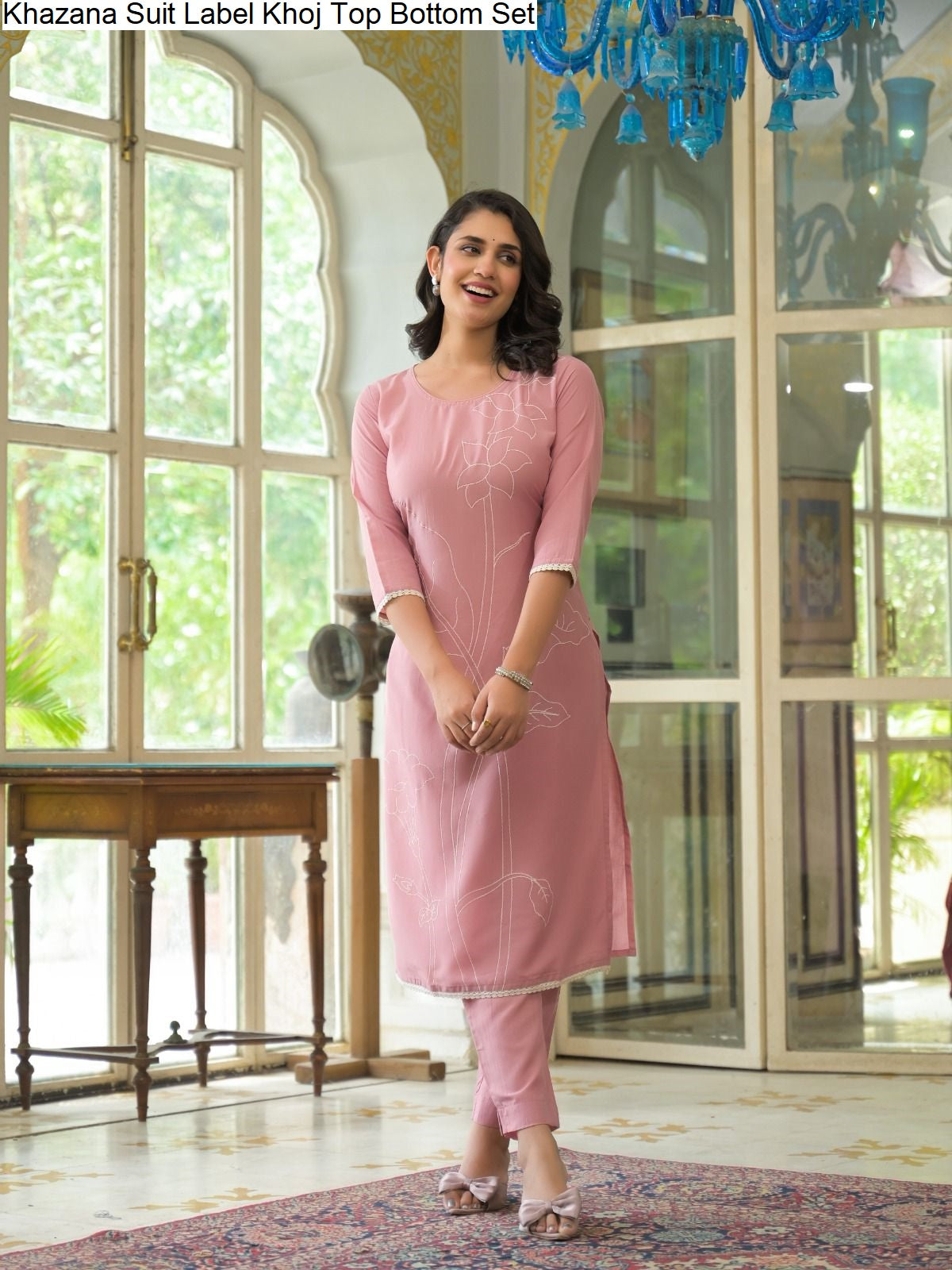 Khazana Suit Label Khoj Chinnon Top Bottom Set Manufacturer