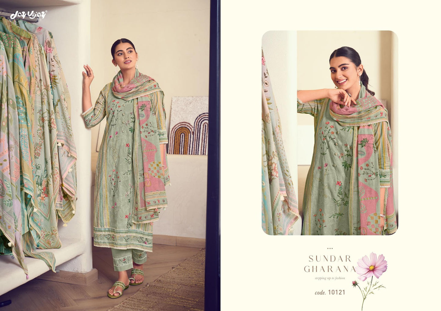 Khidki Vol 3 Jay Vijay Pant Style Suits Wholesaler
