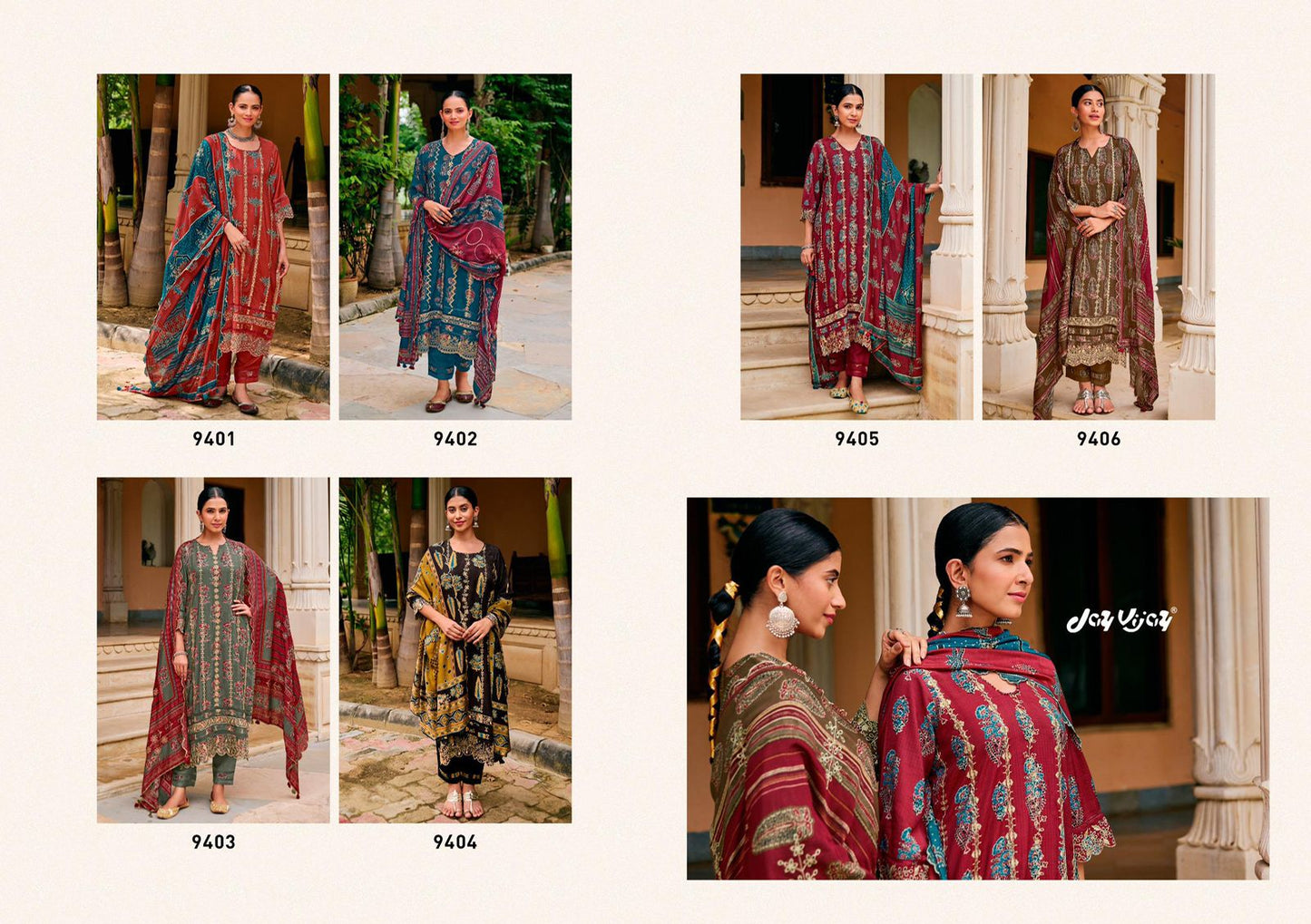 Khoj Jay Vijay Muslin Pant Style Suits Wholesale