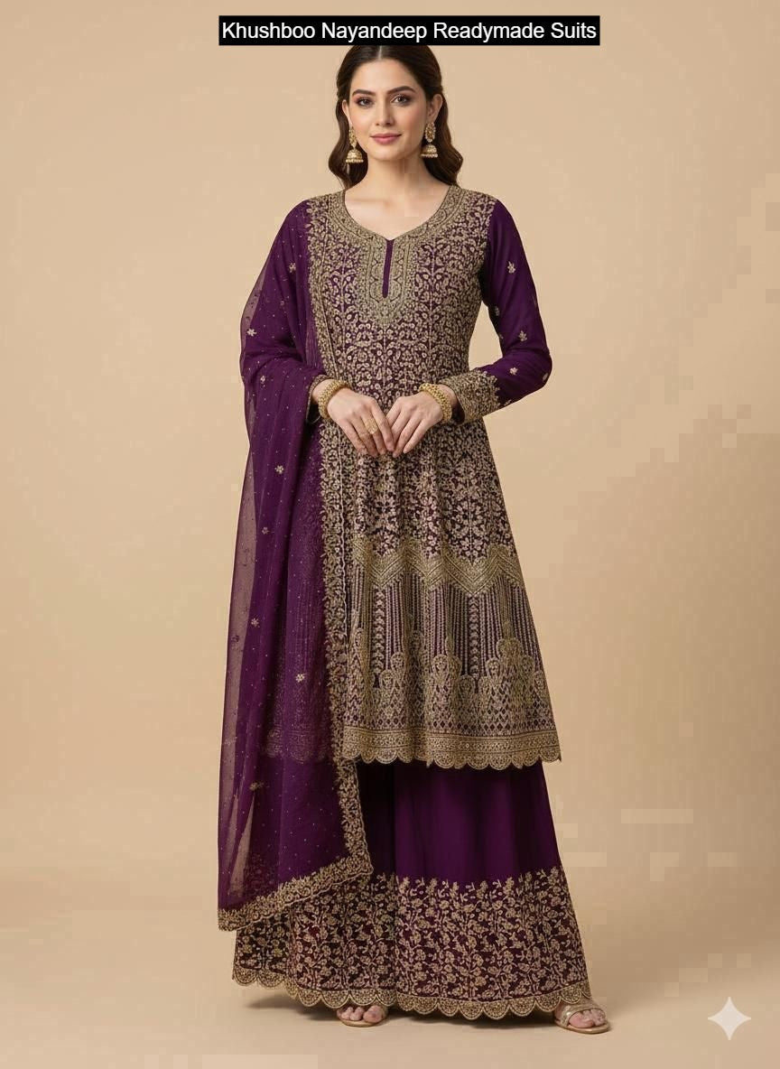 Khushboo Nayandeep Silk Readymade Suits Exporter