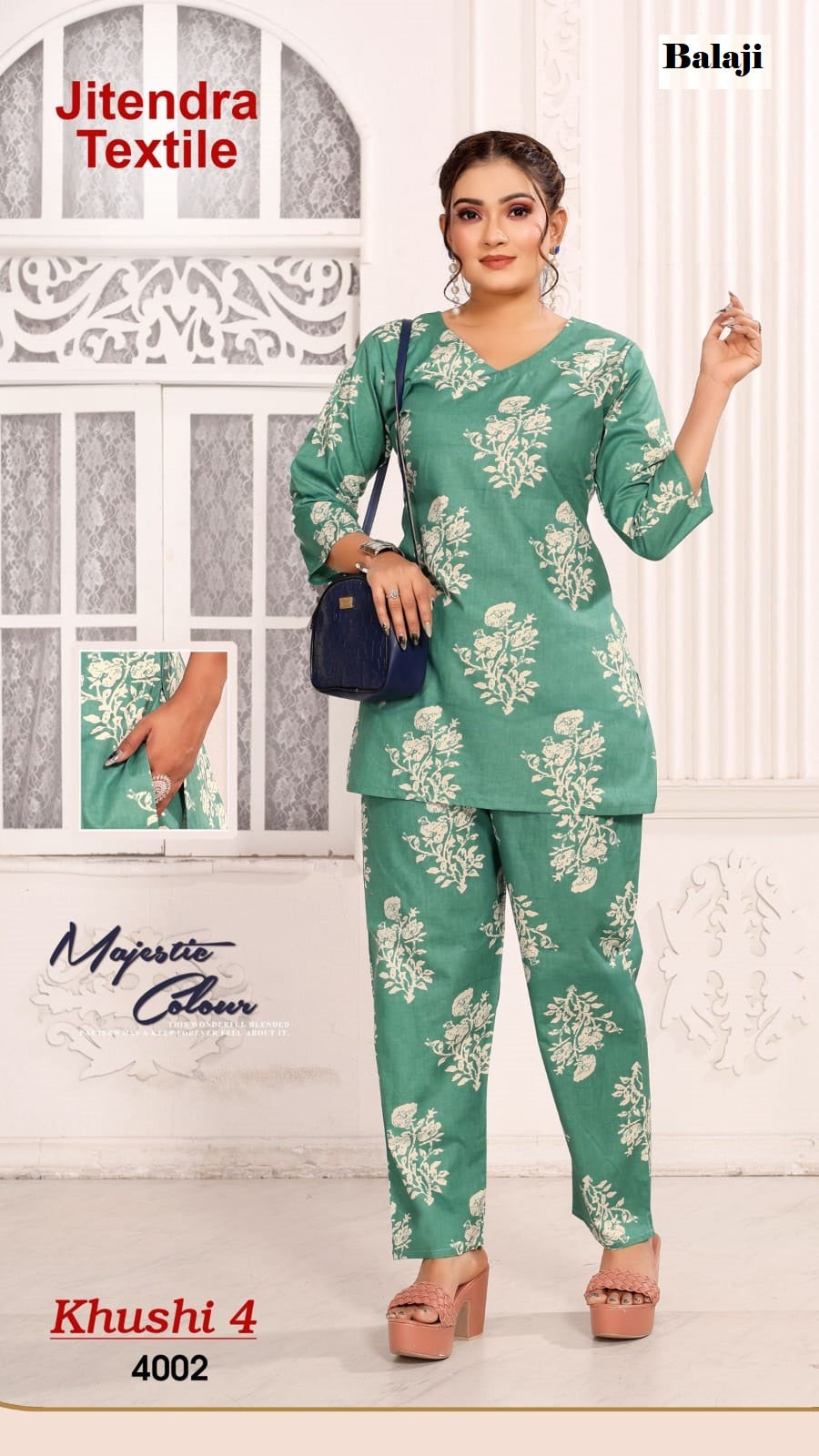 Khushi 4 Balaji Cotton Co Ord Set Supplier India