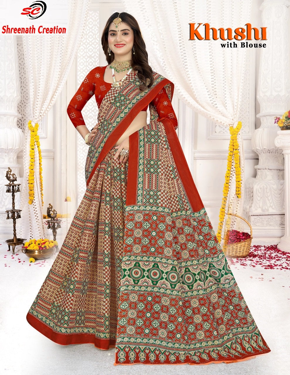 Khushi Sc Cotton Sarees Supplier Gujarat