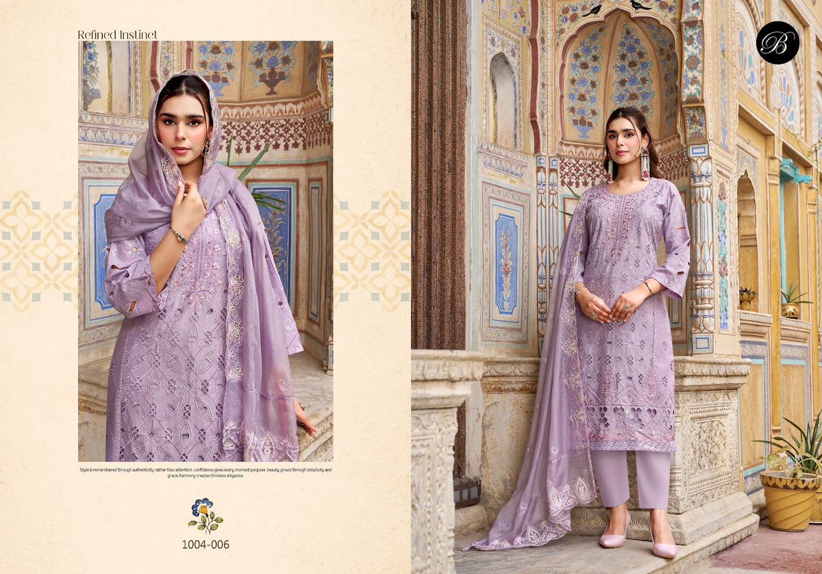 Khwaish Belliza Designer Studio Cotton Lawn Karachi Salwar Suits Exporter