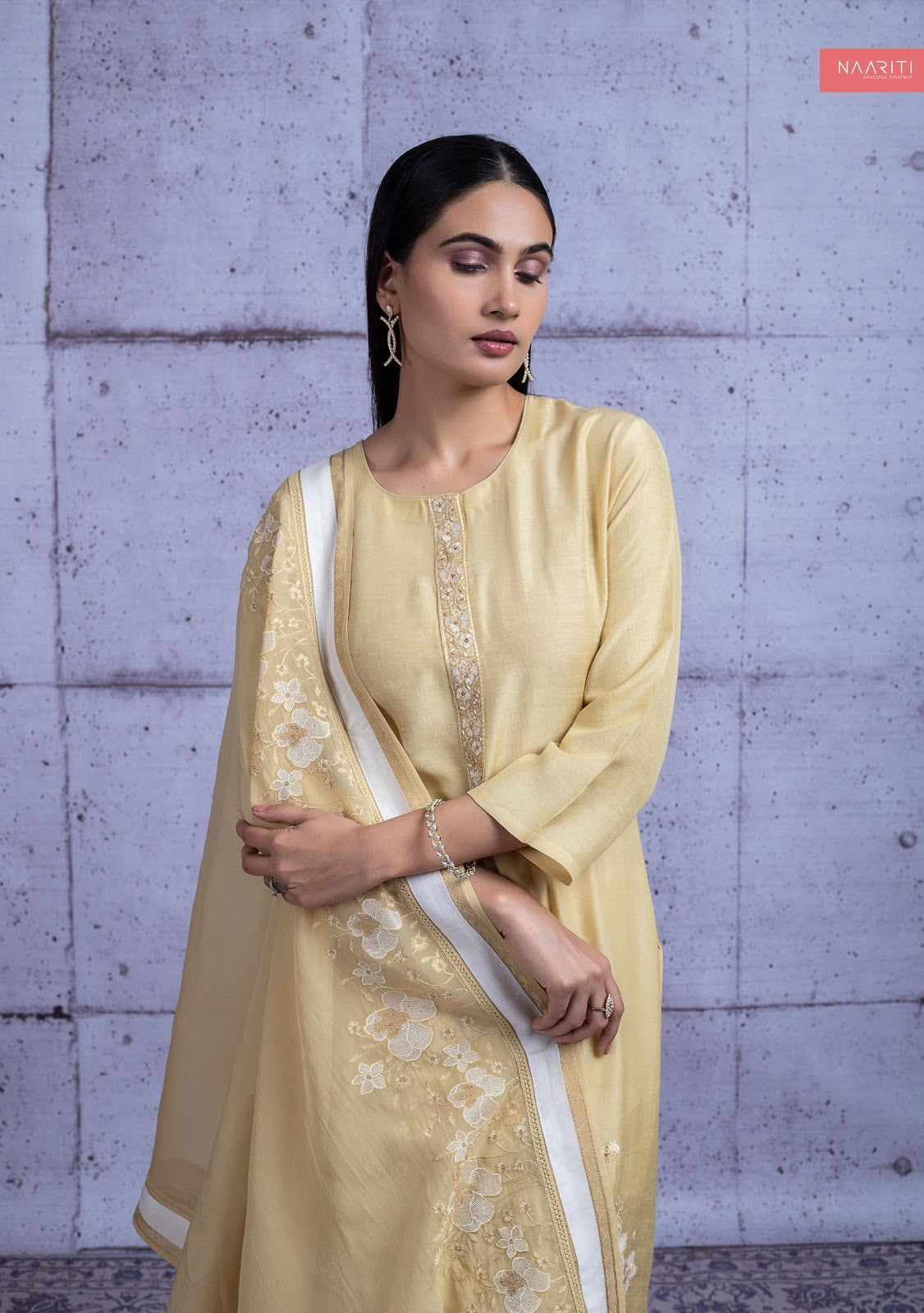 Khwara Naariti Linen Pant Style Suits Supplier Ahmedabad