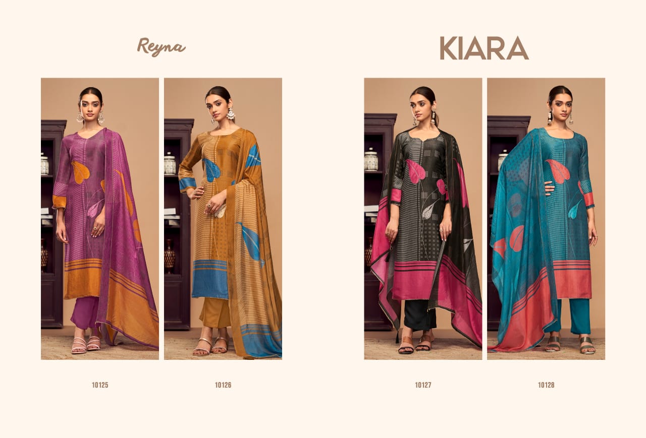 Kiara Reyna Bembarg Silk Pant Style Suits Exporter Gujarat